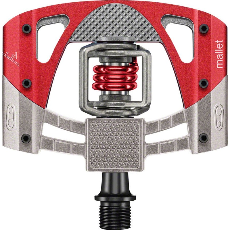 Crank Brothers Mallet 3 Pedals – Raw /Red