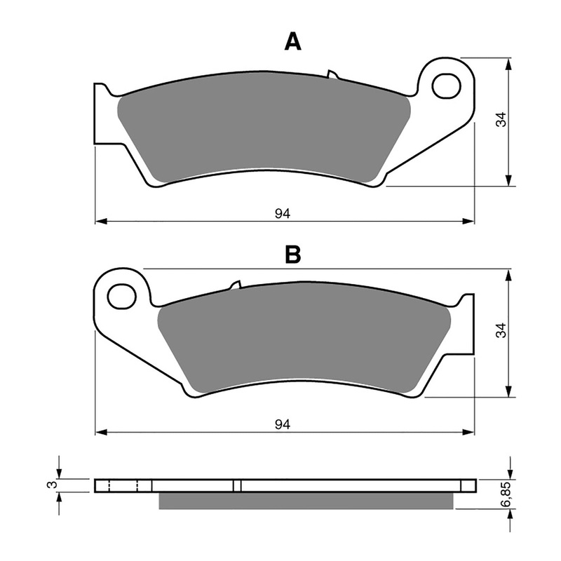GOLDfren Brake Pads Sintered Sports GF041 – S3