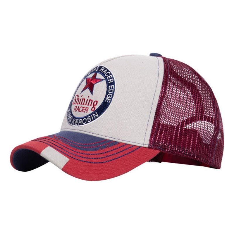 King Kerosin Trucker Cap Shining Grey / Red / Black