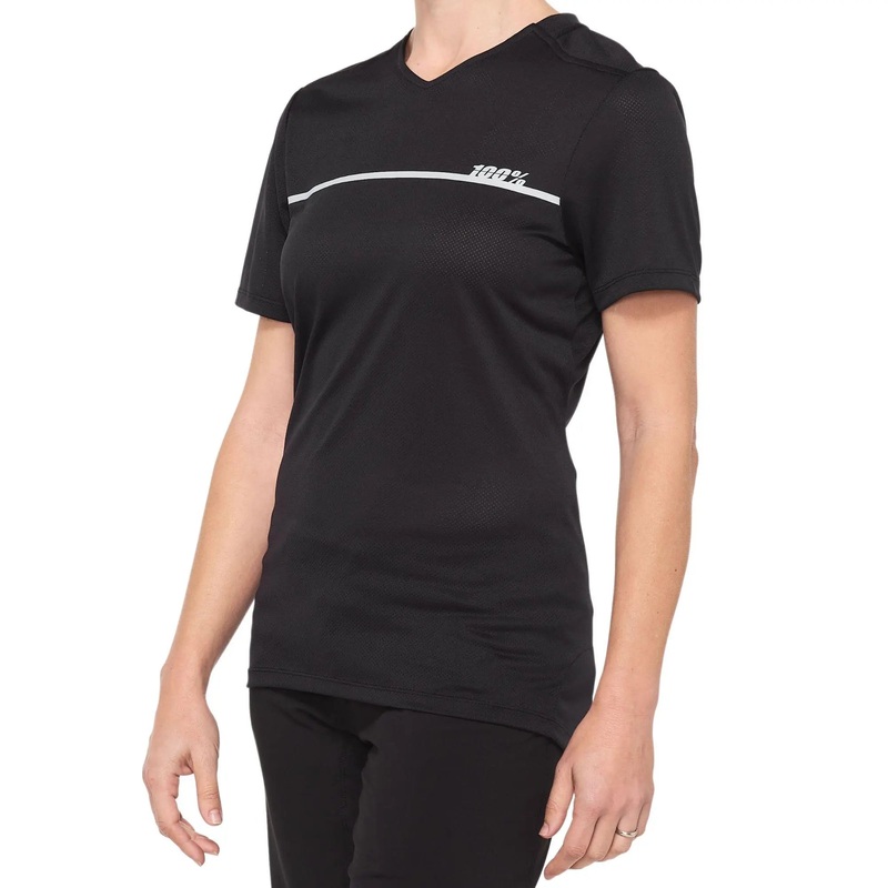 100% Ridecamp Ladies Jersey Black / Grey M Black / Grey