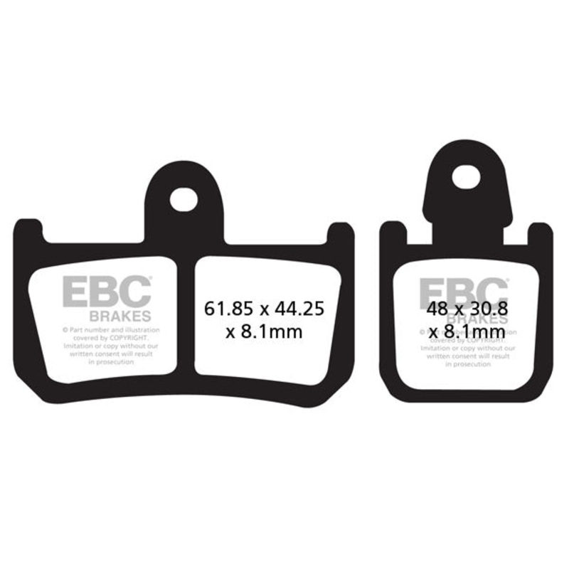 Brakes – FA442/4HH Fully Sintered – EBC (2 Set Front)