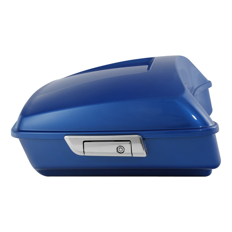 HR3 Electric Blue 10.7″ Chopped Style Tour Pack Luggage For 14-24 Harley Touring