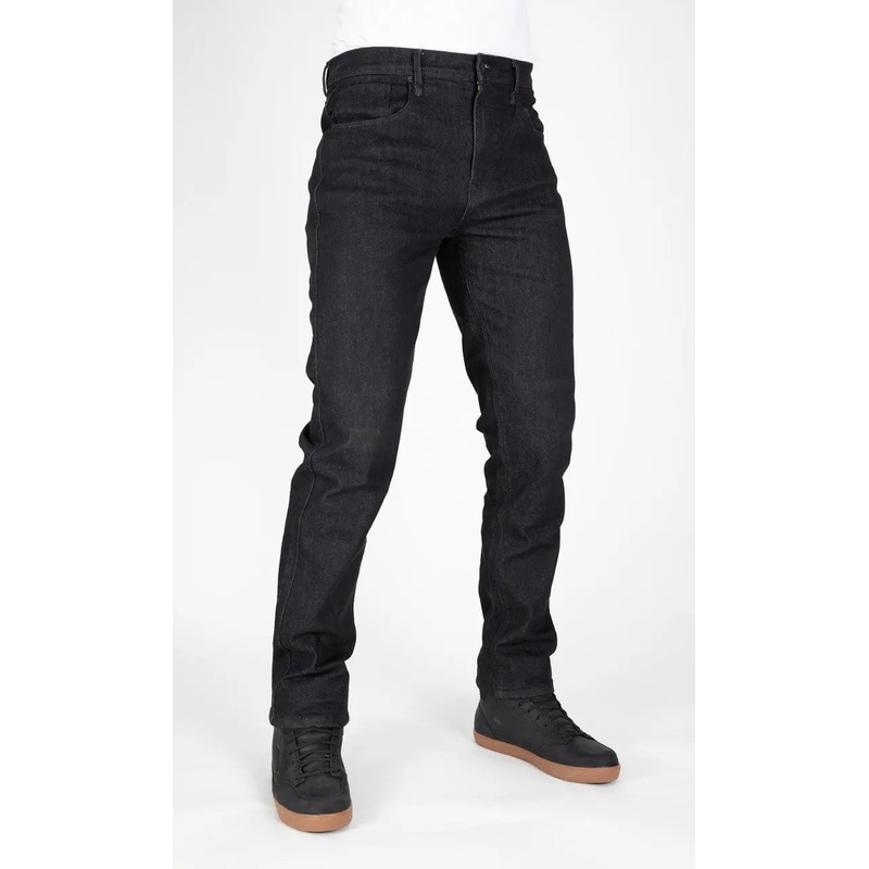 MotoJean Straight Fit Denim Jeans Black