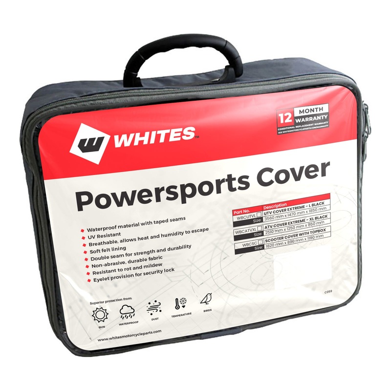 Whites Bike Cover Extreme – XL ATV Black