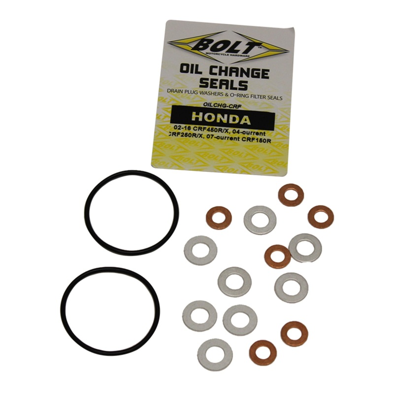 BOLT OIL CHANGE KIT HON CRF – O-Rings/Crush washers
