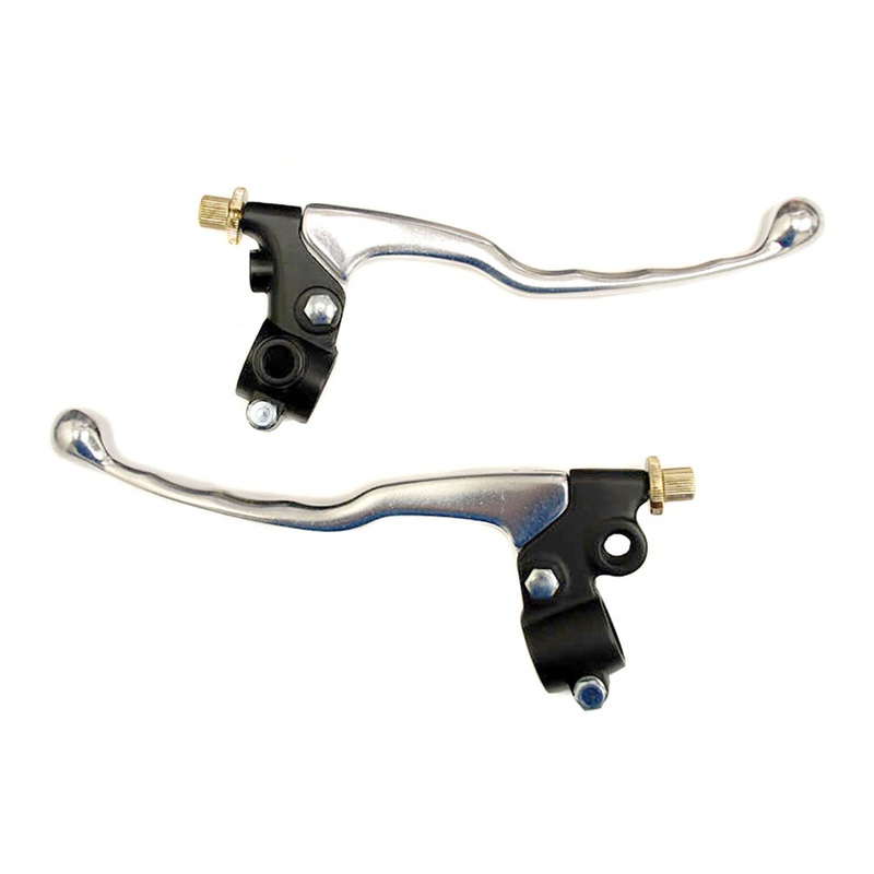 Whites Lever Assembly (Pair) with Mirror Hole – Black