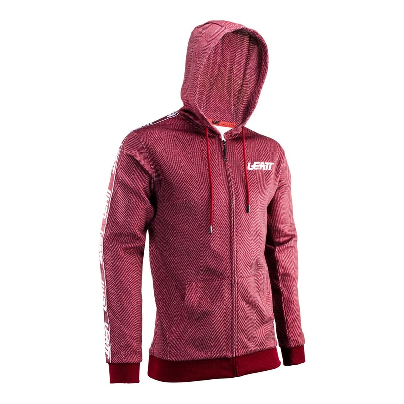 Leatt Premium Zip Hoodie – Ruby