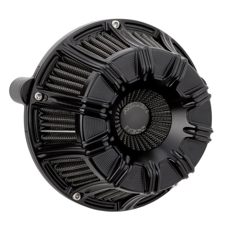 10-Gauge Inverted Series Air Cleaner, All Black – 17-23 Milwaukee 8