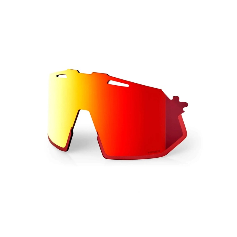 100% Hypercraft SQ Replacement Polycarbonate Lens HiPER Red Multilayer Mirror
