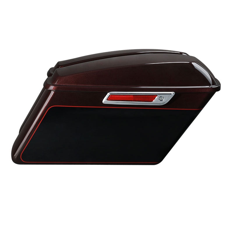 HR3 Midnight Crimson / Vivid Black Hard Saddlebags (Regular) For 14-23 Harley Touring