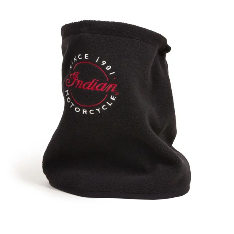 Men’s Script Fleece Neck Warmer, Black