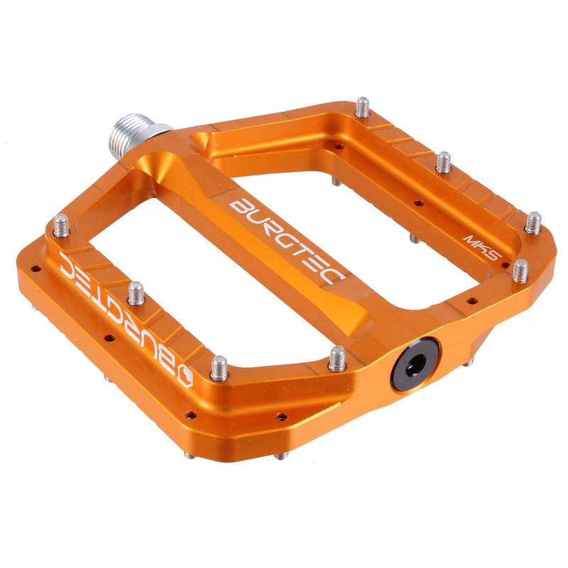 Burgtec Penthouse MK5 Pedals CrMo – Iron Bro Orange