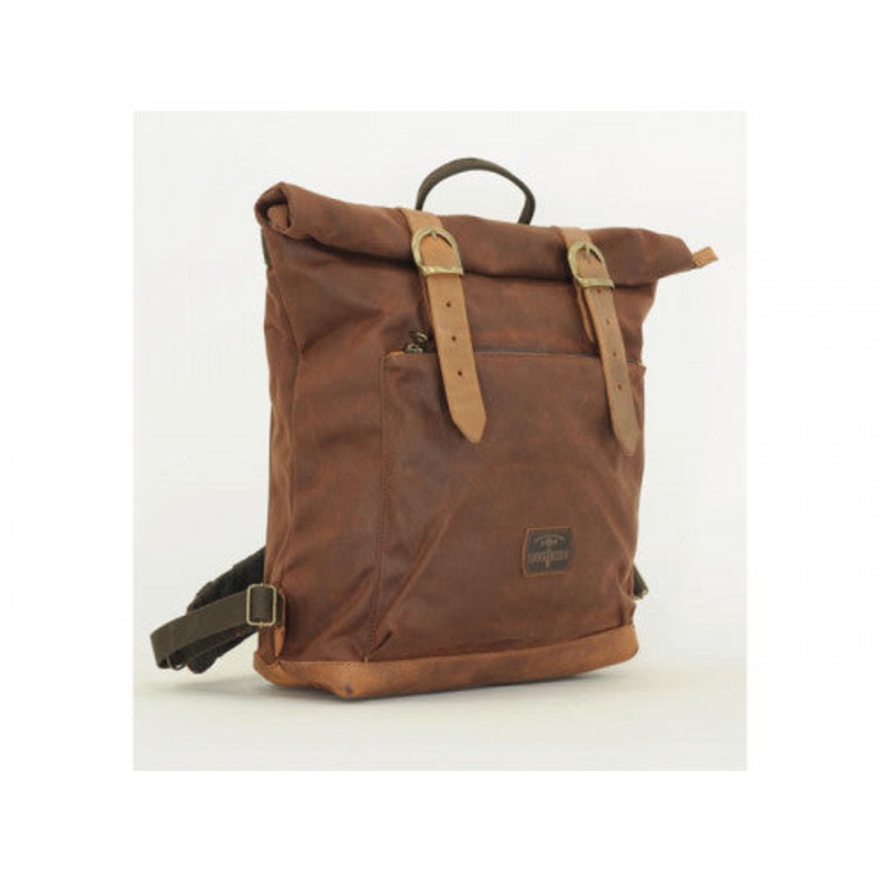 Longride Waxed Canvas Backpack Khaki – 15.6 Liters