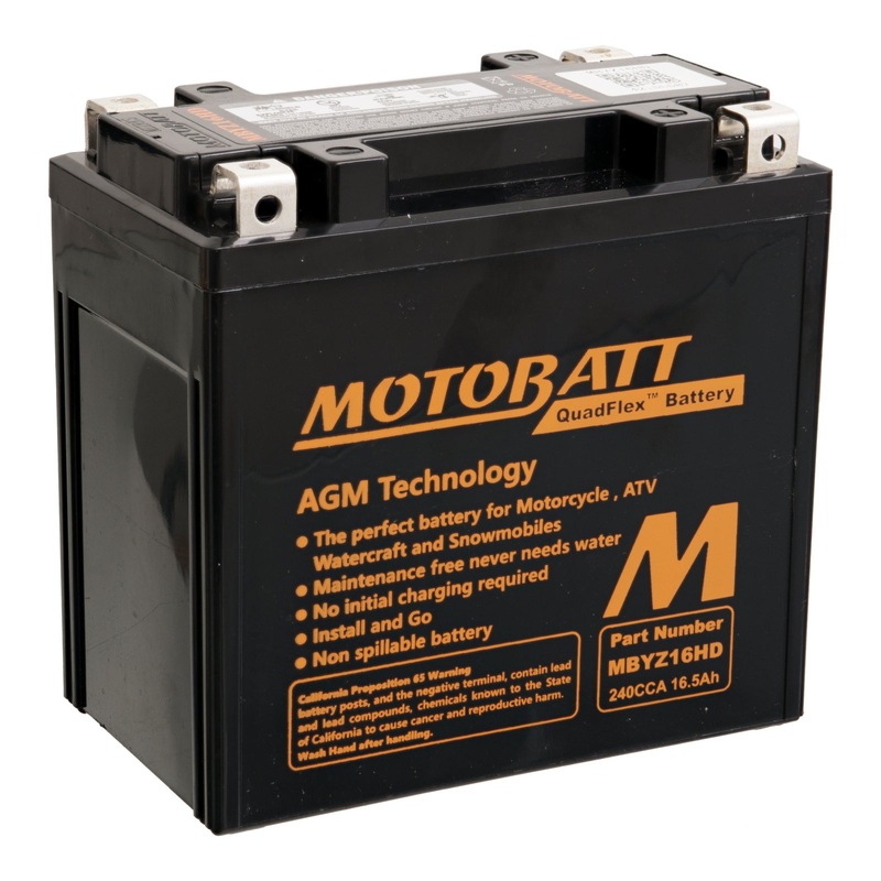Motobatt Battery Quadflex AGM – MBYZ16HD