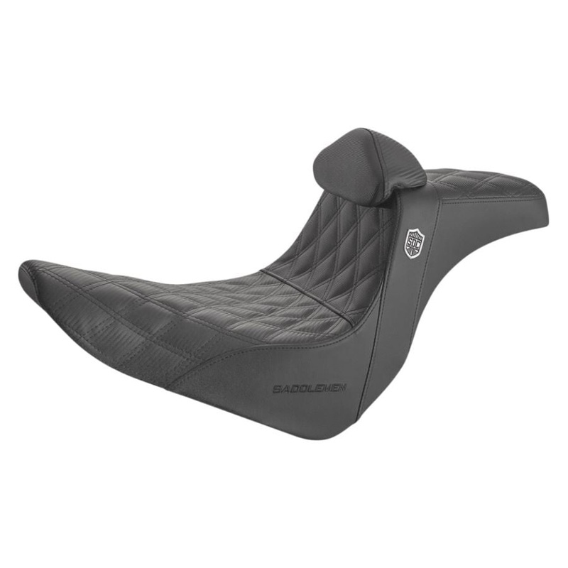SDC Pro Series Performance Gripper Seat with Backrest for 2018-2023 Harley M8 Softail FXLR/FLSB