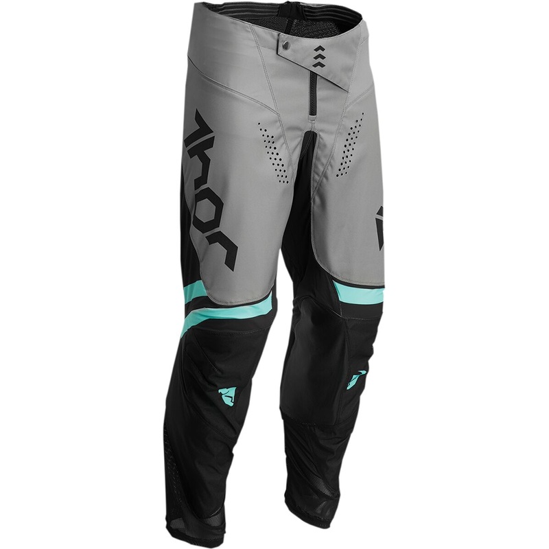 Thor Pulse Cube Youth Textile Trouser Black / Grey / Mint