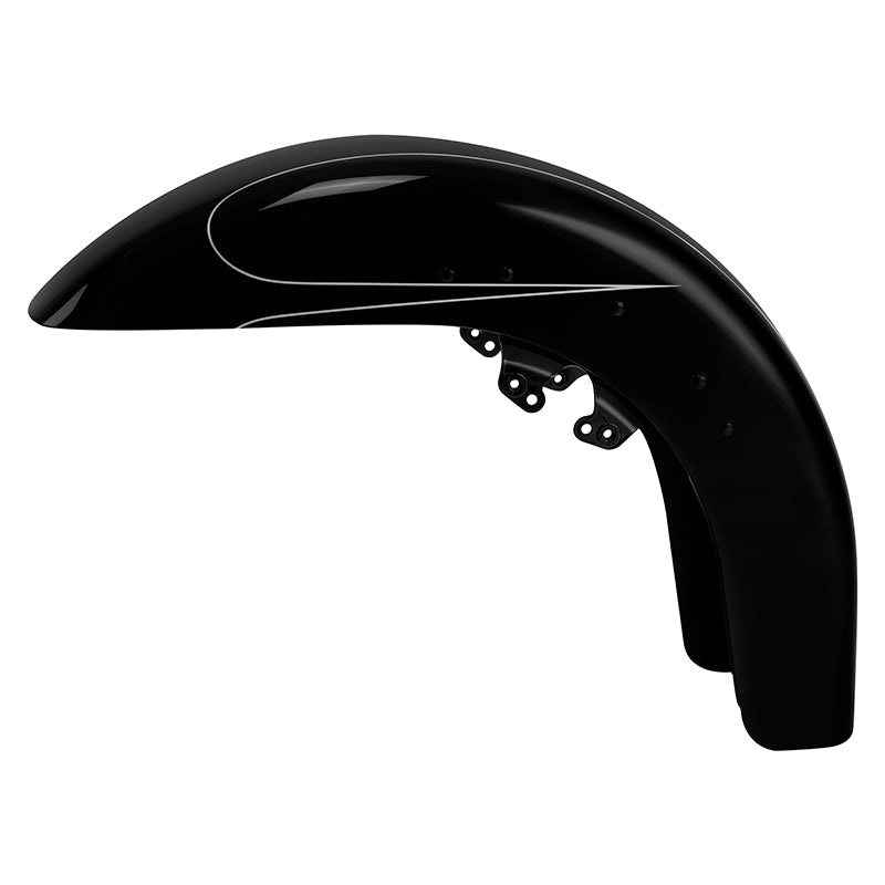 HR3 Vivid Black 2015S Motorcycle 18″ Wide Tire Front Mudguard Fender For Harley Touring Models 2014-2023