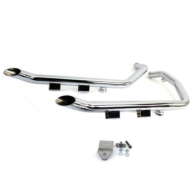 1 3/4″ diameter Goose Neck Drag Pipes for Harley Sportster 2004-2013