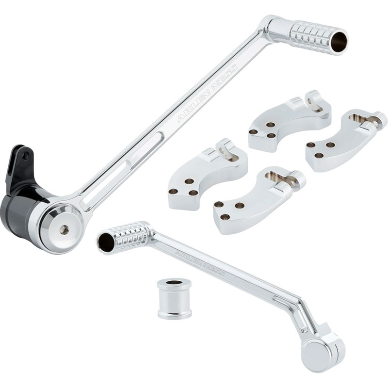 +3″ Extended Foot Control Kit, Chrome – Touring