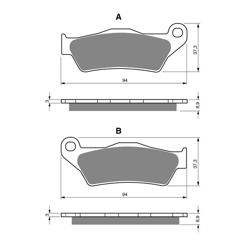 GOLDfren Brake Pads SINT SPRTS GF349 – S3 ( P475 ) HD STREET