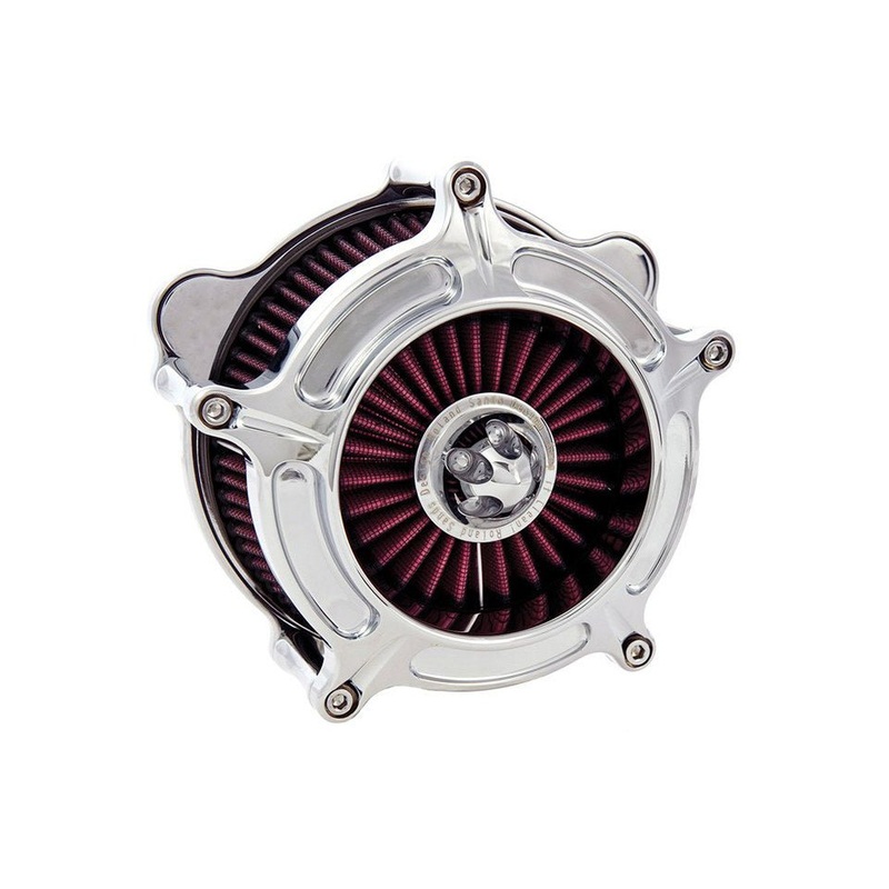 Turbine Air Cleaner Kit – Chrome. Fits Touring 2017up & Softail 2018up.