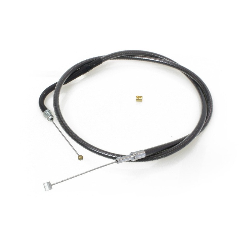 26-1/2in. Throttle Cable – Black Pearl. Fits Big Twin 1996-2017.