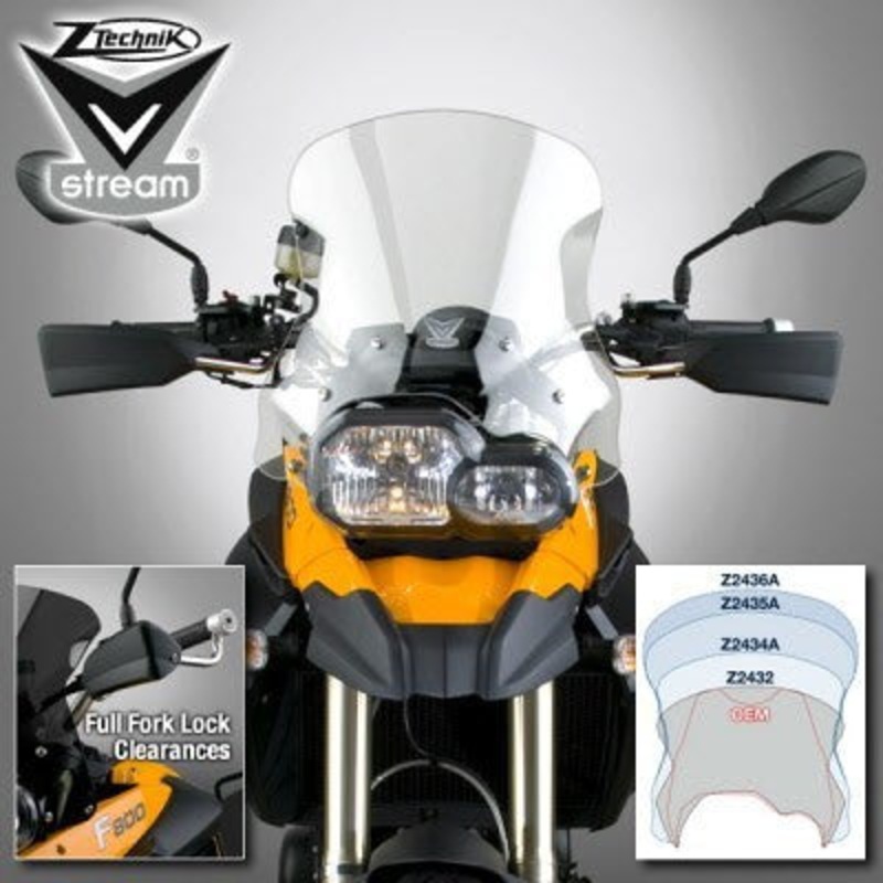 BMW F800GS Vstream Short Touring Windshield Clear Z2434A