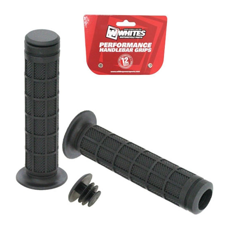 Whites ATV Full Waffle Grip Black 7/8″ Both Sides – 130mm