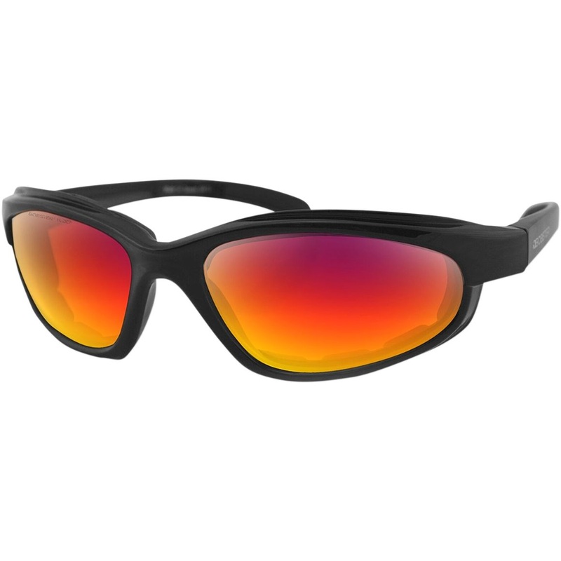 Bobster Sunglasses Fatboy Matt Black / Purple / Red