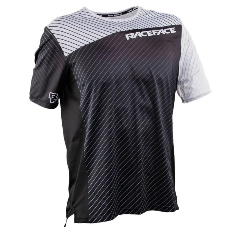 Race Face Indy Short Sleeves Cycle Jersey Black / White