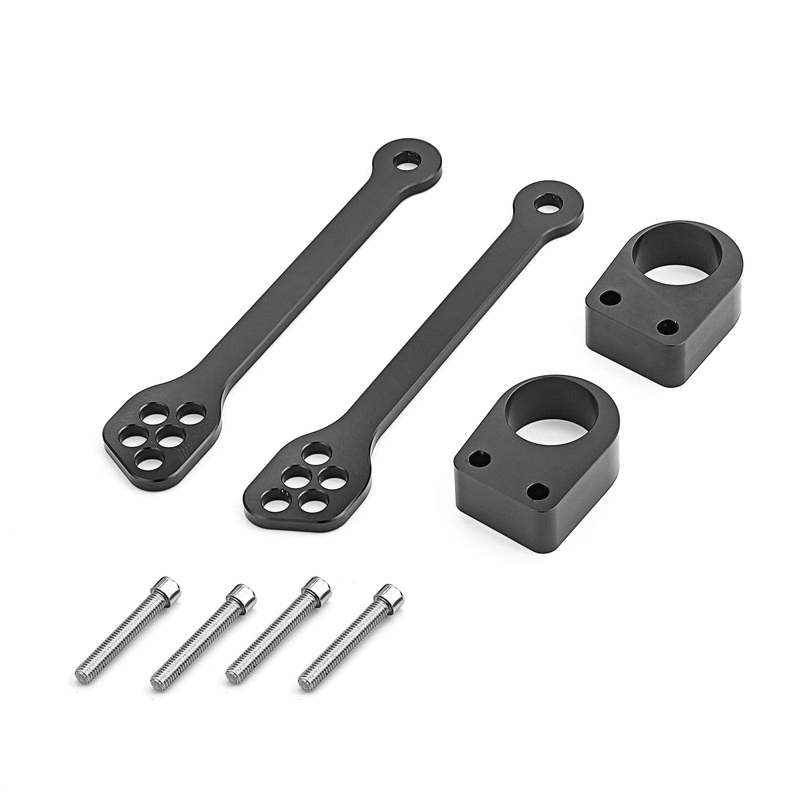 Kawasaki Ninja 250R EX250 + Ninja 300 Motorcycle Adjustable Rear Lowering Link and 1″ Handlebar Riser Spacer