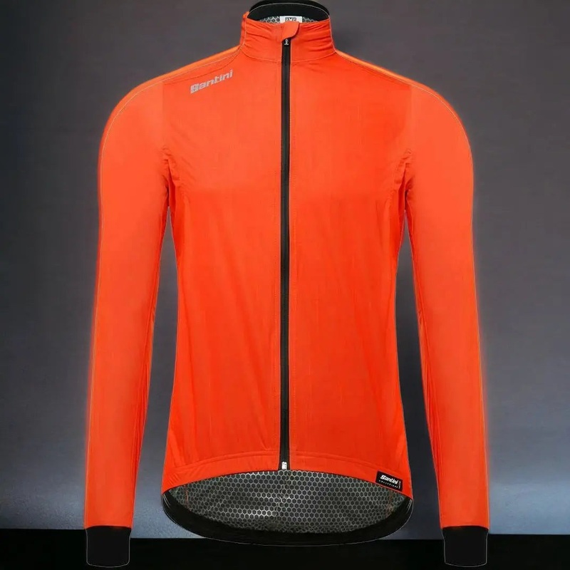 Santini Fashion Guard Rain Jacket Flashy Orange
