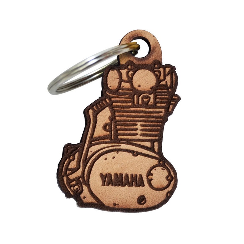 Yamaha XS-650 Motor Keychain – Leather