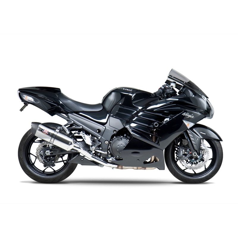 ZX-14R 12-23 Race R-77 Stainless Slip-On Exhaust, w/ Stainless Mufflers