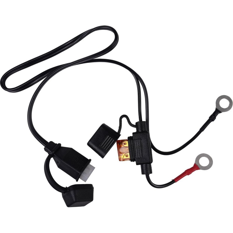 Bike It Battery Charging Lead With 5A Fuse & Tamiya Waterproof Connector [+ Round / – Square terminals]