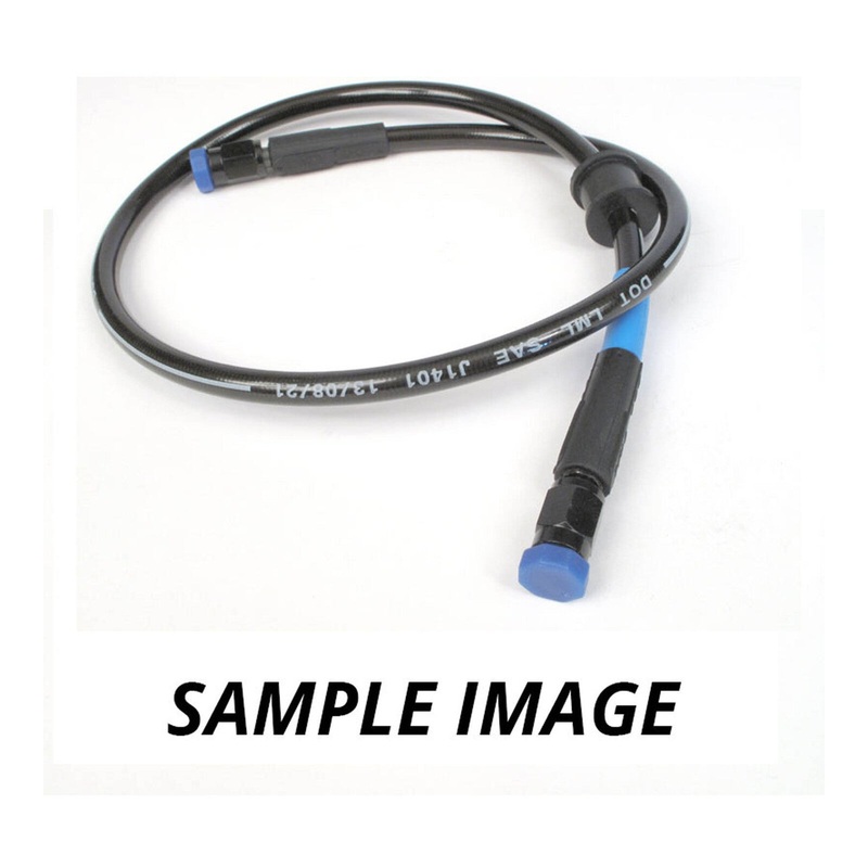 Whites Premade Brake Line – 650mm – (Dark Smoke)