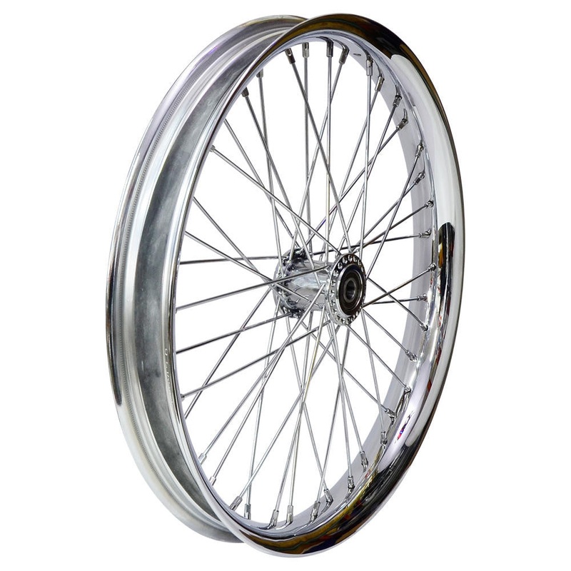 21″ X  2.15″ Chopper Spool Wheel 3/4″ Bearings – Chrome