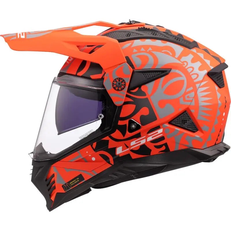 LS2 MX702 Pioneer 2 Adventure Rangi Orange