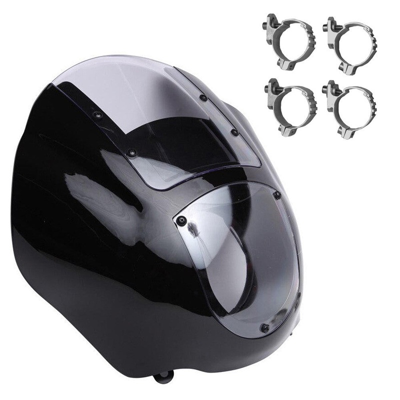 Quarter Fairing Kit Clear Lens – Harley Dyna Sportster – 39mm Narrow Glide