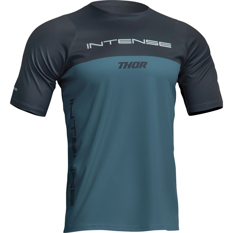 Thor Intense Assist Censis Short Sleeves Jersey Midnight Blue / Teal