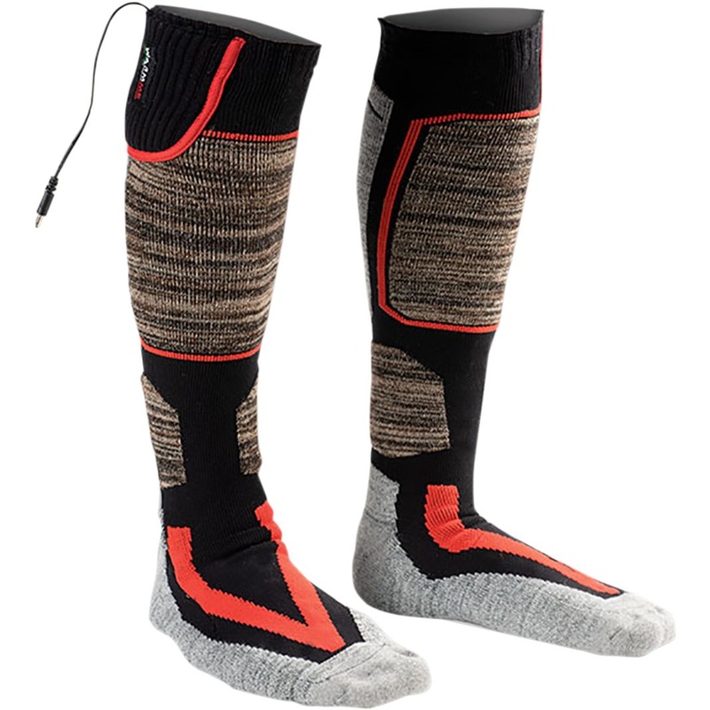 Capit WarmMe Heated Socks Black / Orange / White
