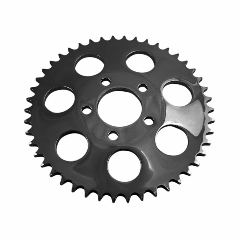 Dished Rear Sprocket for 2000-2022 Harley Chain Conversion – Gloss Black
