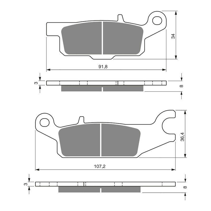 GOLDfren Brake Pads Off-Road Racing GF252 – K5 ( PR385 )