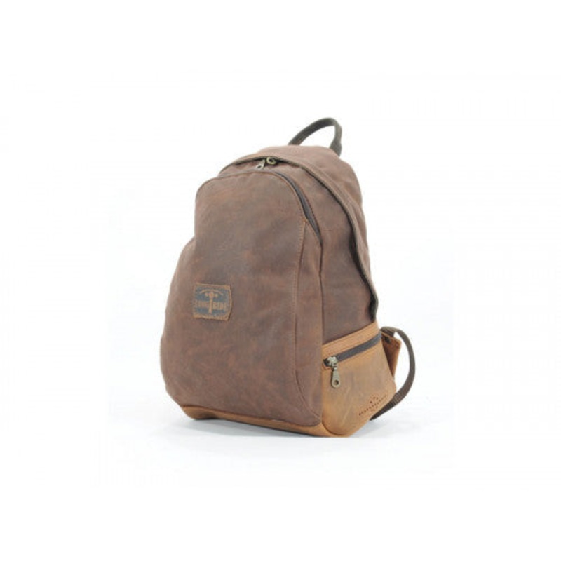 Longride Waxed Canvas Backpack Brown – 11 Liters
