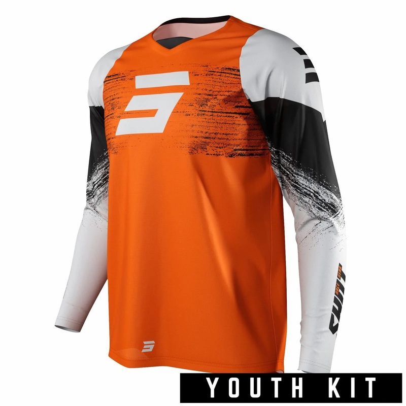 Shot Raw Youth Jersey Burst Orange