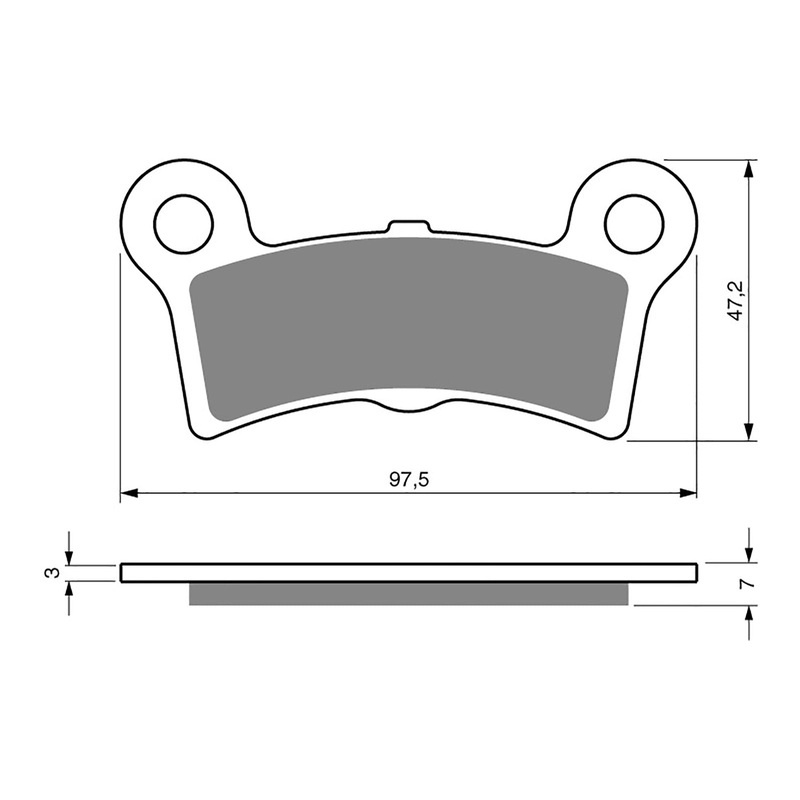 GOLDfren Brake Pads Sintered Sports GF354 – S3 ( P447 )