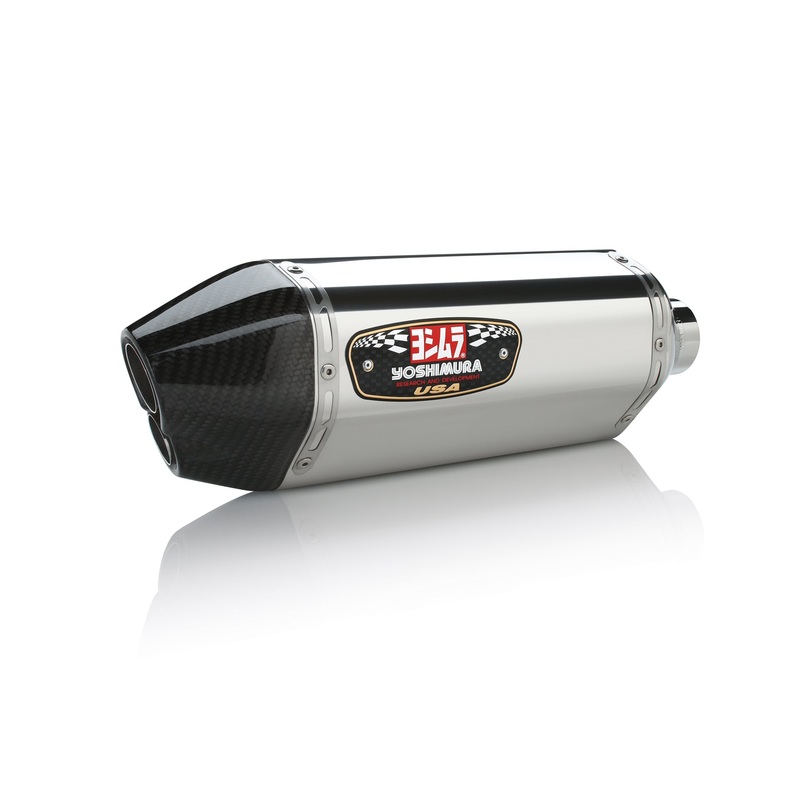 GSX-R600/750 11-24 R-77D Stainless Slip-On Exhaust, w/ Stainless Muffler