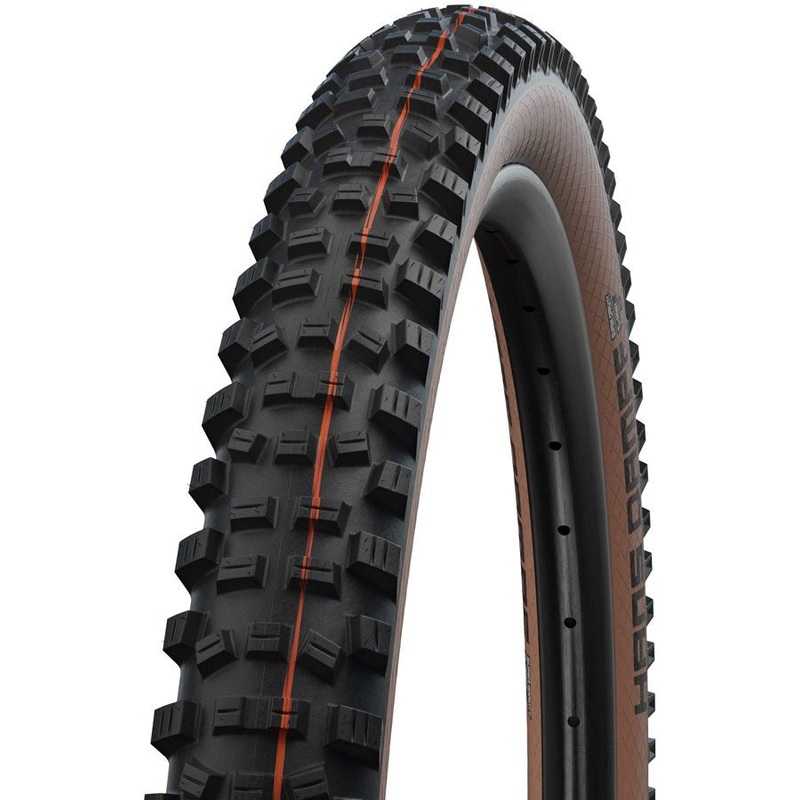 Schwalbe Hans Dampf Tire – 27.5 x 2.6 – Tubeless/Folding – Black/Tanwall – Evolution Line – Super Trail – Addix Soft