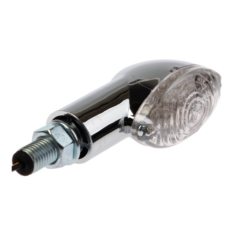 Whites LED Mini-Catseye Flasher – Chrome