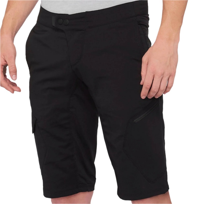 100% Ridecamp Cycle Shorts Black
